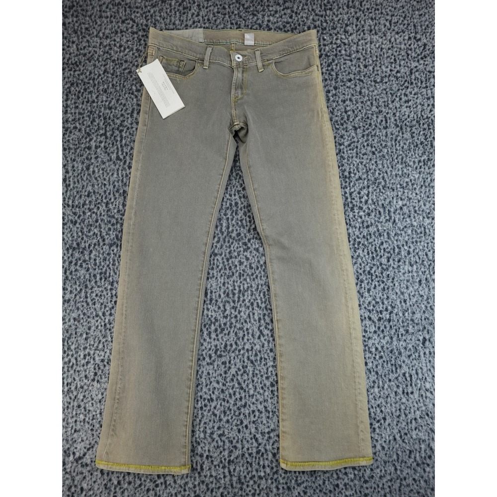 Loomstate Straight Leg Jeans Womens 27 Grey Organic‎ Cotton Stretch Low Rise